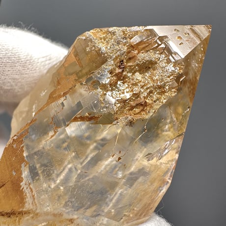 【ガネッシュヒマール産】リモナイトイン天然ヒマラヤ水晶 ④ Ganesh Himal Limonite in Himalayan Quartz