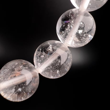 【アンナプルナ産】"手磨き加工"天然ヒマラヤ水晶ブレスレット︎①10mm内径18cm/ Annapurna Himalayan Quartz Bracelet