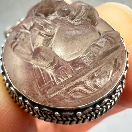【ガウリシャンカール産】天然ヒマラヤスモーキークォーツ"ガネーシャ様"ペンダントトップ②/Gaurishankar Himalayan Smoky Quartz "Ganesha" pendant