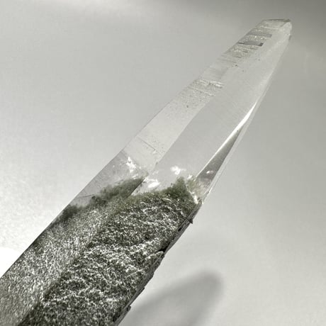 【ガネッシュヒマール産】クローライトイン天然ヒマラヤ水晶ナチュラルポイント⑦ Ganesh Himal Chlorite in Himalayan Quartz Natural Point
