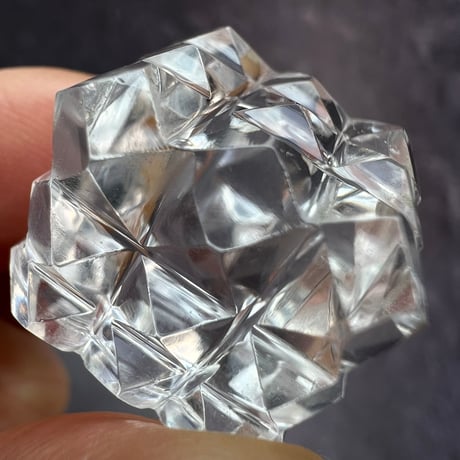 【マニハール産】 天然ヒマラヤ水晶"ピラミッドキューブ"⑤/Manihar Himalayan Quartz "Pyramid Cube"