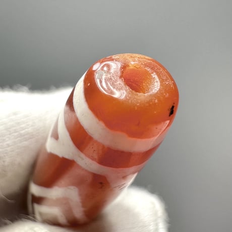天珠 （めのう）/ カーネリアン ⑥ Dzi Beads Carnelian