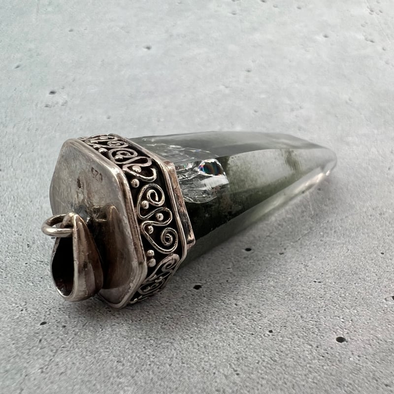 ガネッシュヒマール産】天然ヒマラヤ水晶 シルバー925ペンダント