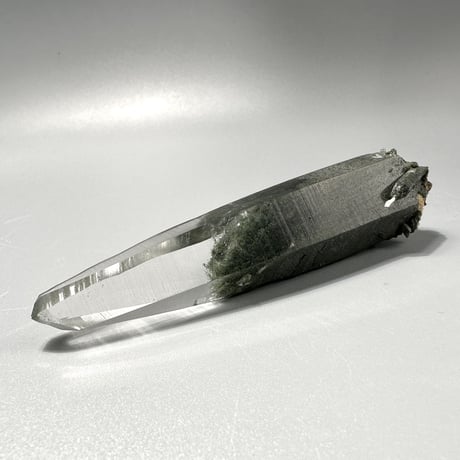 【ガネッシュヒマール産】クローライトイン天然ヒマラヤ水晶ナチュラルポイント⑦ Ganesh Himal Chlorite in Himalayan Quartz Natural Point