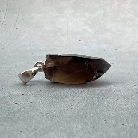 【ガウリシャンカール産】天然ヒマラヤスモーキークォーツ バチカン付きペンダントトップ/Gaurishankar HimalayanSmoky Silver925 pendant top