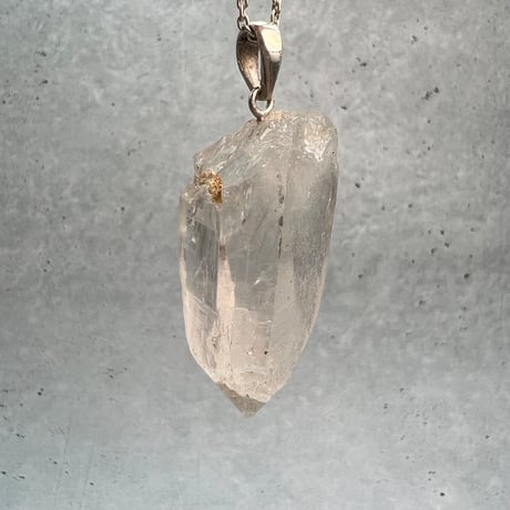 【カイラス産】天然ヒマラヤ水晶バチカン付きペンダントトップ②/Kailash Himalayan Quartz Pendant Top