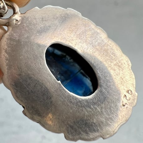 ネパール産天然ヒマラヤカイヤナイトS/V925ペンダントトップ/NEPAL Himalayan Kyanite S/V925 Pendant Top