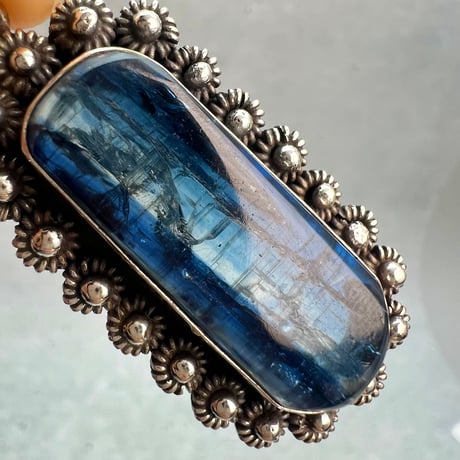 ネパール産天然ヒマラヤカイヤナイトS/V925ペンダントトップ/NEPAL Himalayan Kyanite S/V925 Pendant Top