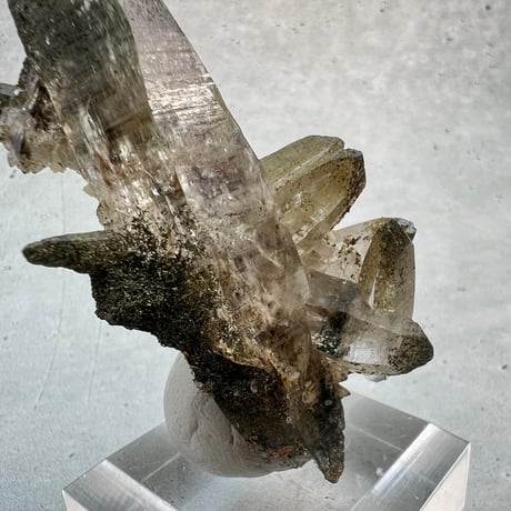 【ガネッシュヒマール産】クローライトイン天然ヒマラヤ水晶/Ganesh Himal Chlorite in Himalayan Quartz