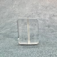 【ガネッシュヒマール産】天然ヒマラヤ水晶"手磨き加工"スクエアビーズ①/Ganesh Himal  Himalayan Quartz Square Beads
