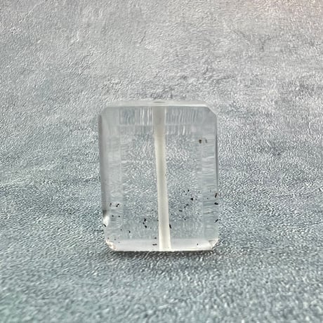 【ガネッシュヒマール産】天然ヒマラヤ水晶"手磨き加工"スクエアビーズ①/Ganesh Himal  Himalayan Quartz Square Beads