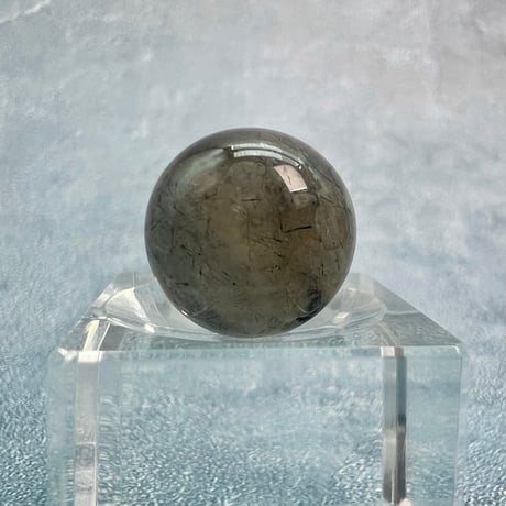 【ガネッシュヒマール産】アクチノライトイン天然ヒマラヤ水晶ビーズ③/Ganesh Himal Actinolite in Himalayan Quartz beads