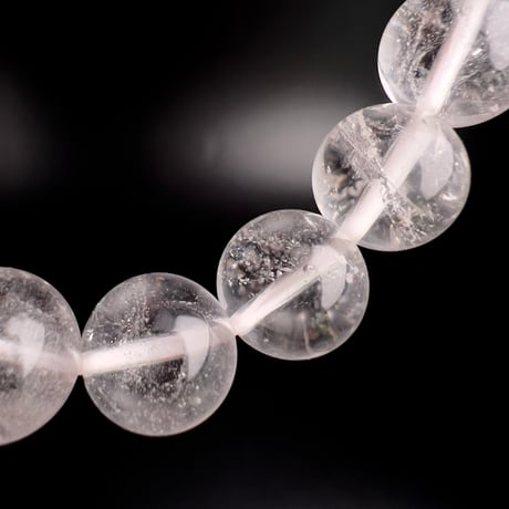 【アンナプルナ産】"手磨き加工"天然ヒマラヤ水晶ブレスレット③10mm内径16cm/Annapurna Himalayan Quartz  Bracelet