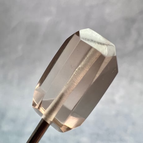 【ガウリシャンカール産】天然ヒマラヤスモーキークォーツ"手磨き加工"スクエアビーズ②/Gaurishankar Himalayan Smoky Quartz Square Beads