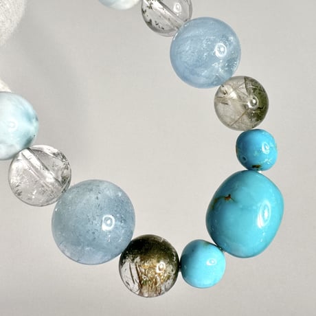 【デザインブレスレット】ミックスビーズ オリジナルブレスレット/ Mix Beads Original Design  Bracelet