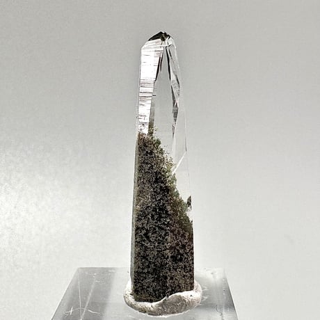 【ガネッシュヒマール産】クローライトイン天然ヒマラヤ水晶ミニポイント/Ganesh Himal Chlorite in Himalayan Quartz Mini Point