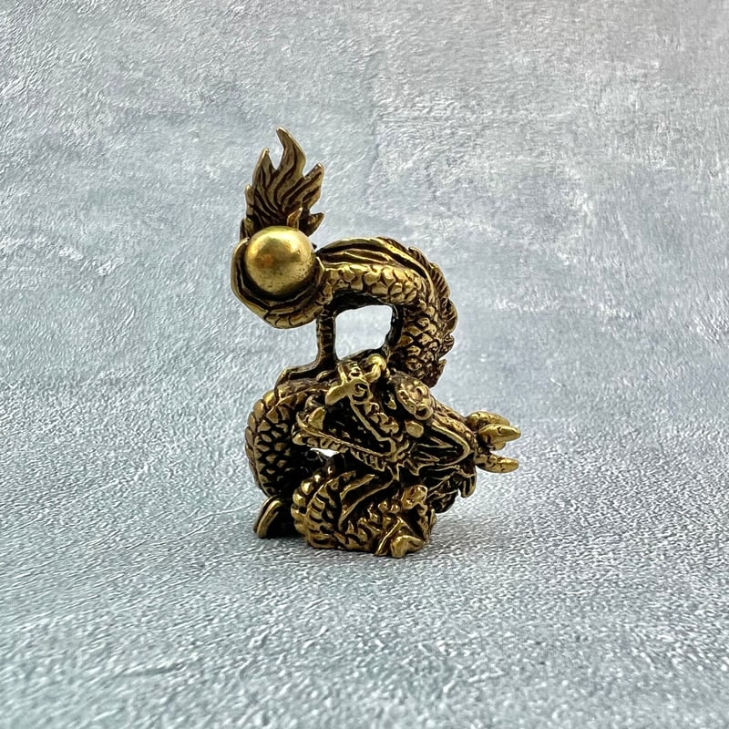 真鍮製ミニ置物【縁起物】A/Brass Mini Statue 