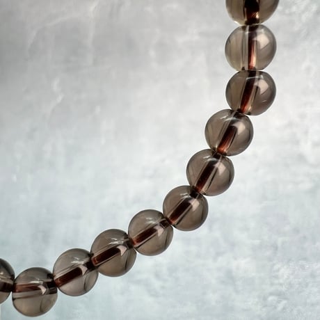 【ガウリシャンカール産】天然ヒマラヤスモーキークォーツ"ハート"デザインブレスレット/GauriShankar Himalayan Smoky Quartz "Heart"Bracelet