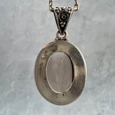 【ガウリシャンカール産】天然ヒマラヤスモーキークォーツ シルバー925ペンダントトップ/GauriShankar Smoky Quartz Silver925 Pendant Top