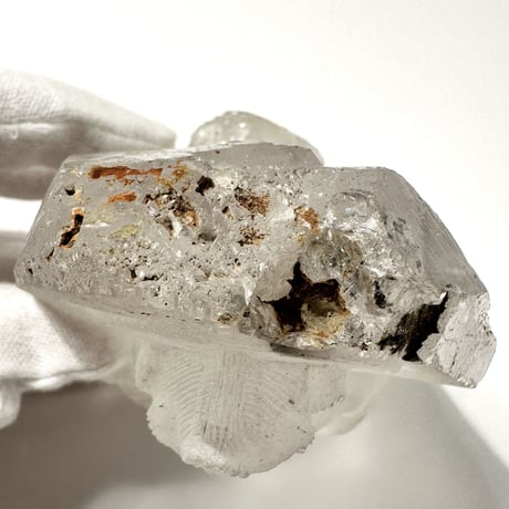【ガネッシュヒマール産】リモナイト・マイカイン天然ヒマラヤ水晶 "クベーラ"仏像/Ganesh himal  Limonite Mica in himalayan quartz  "kuber"