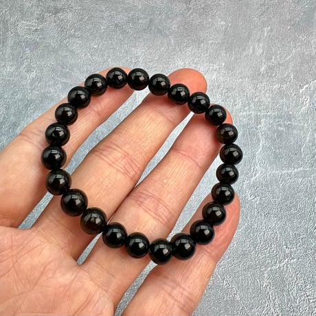 ネパール産🇳🇵ヒマラヤドラバイトトルマリン ブレスレット7mm内径16/Nepal Himalayan dravite tourmaline Bracelet