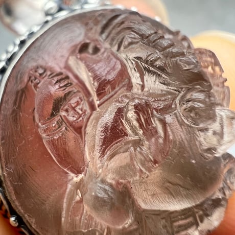 【ガウリシャンカール産】天然ヒマラヤスモーキークォーツ"ガネーシャ様"ペンダントトップ②/Gaurishankar Himalayan Smoky Quartz "Ganesha" pendant