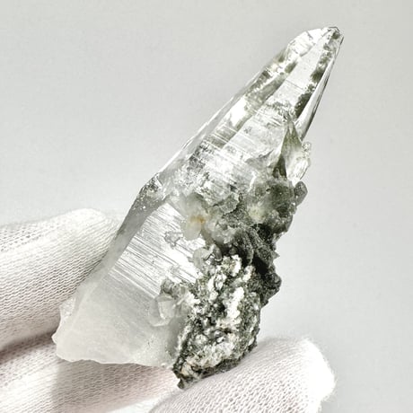 【ガネッシュヒマール産】クローライトイン天然ヒマラヤ水晶ナチュラルポイント3️⃣ Ganesh Himal Chlorite in Himalayan Quartz Natural Point