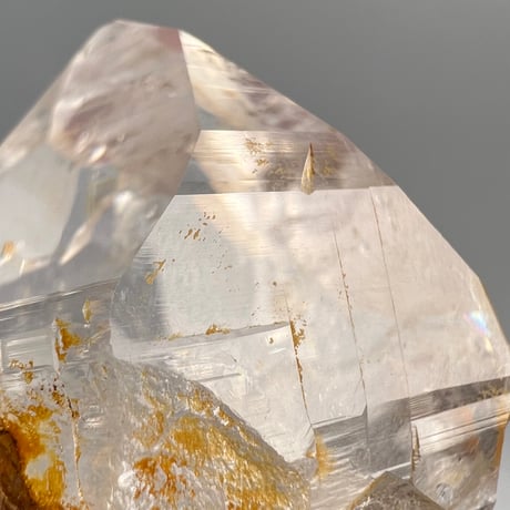【ガネッシュヒマール産】リモナイトイン天然ヒマラヤ水晶/Ganesh Himal Limonite in Himalayan Quartz
