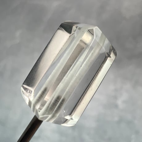 【ガネッシュヒマール産】天然ヒマラヤ水晶"手磨き加工"スクエアビーズ④/Ganesh Himal  Himalayan Quartz Square Beads