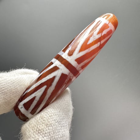 天珠 （めのう）/ カーネリアン ⑦ Dzi Beads Carnelian