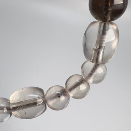 【ガウリシャンカール産】天然ヒマラヤスモーキークォーツ デザインブレスレット/Gaurishankar SmokyQuartz Design Bracelet