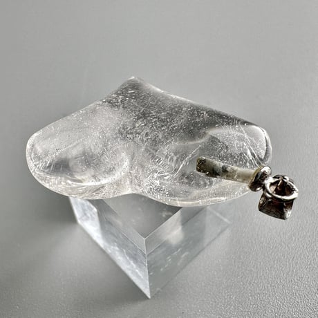 【ガネッシュヒマール産】天然ヒマラヤ水晶ハート型ペンダントトップ/GaneshHimal Himalayan Quartz Heart Pendant Top