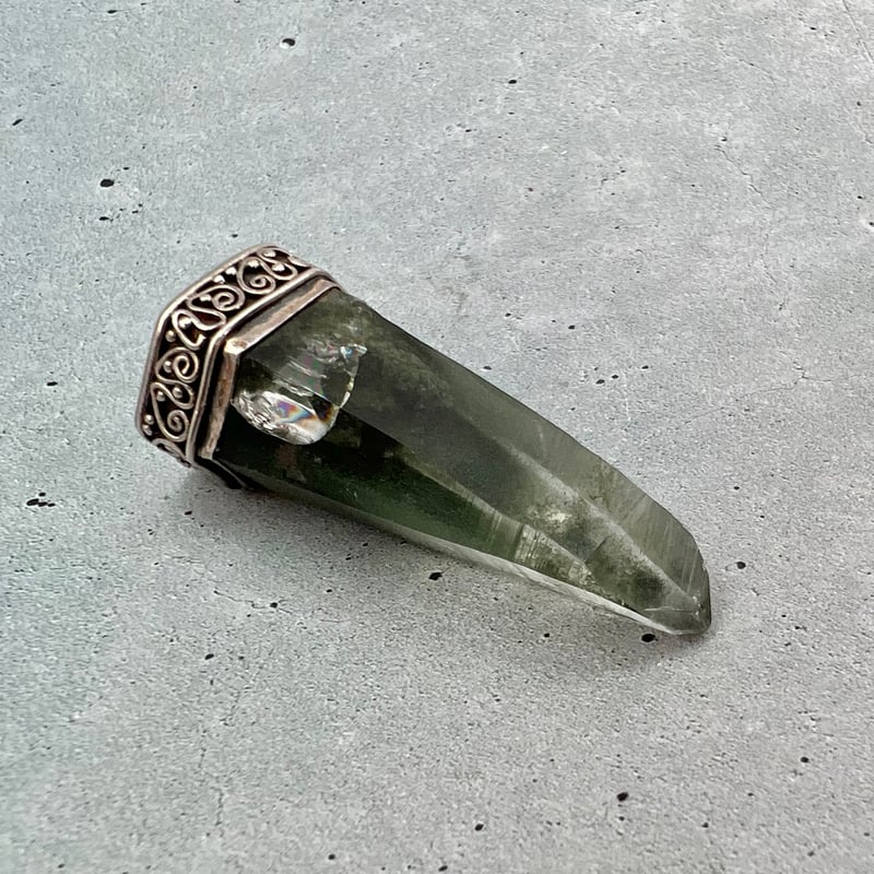 ガネッシュヒマール産】天然ヒマラヤ水晶 シルバー925ペンダント