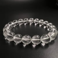 【アンナプルナ産】"手磨き加工"天然ヒマラヤ水晶ブレスレット①10mm内径17cm/Annapurna Himalayan Quartz  Bracelet