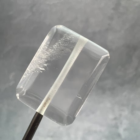 【ガネッシュヒマール産】天然ヒマラヤ水晶"手磨き加工"スクエアビーズ③/Ganesh Himal  Himalayan Quartz Square Beads