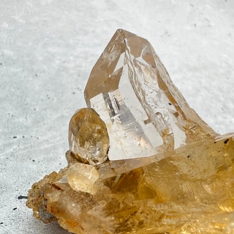 【ガネッシュヒマール産】リモナイトイン天然ヒマラヤ水晶/Ganesh Himal Limonite Himalayan Quartz