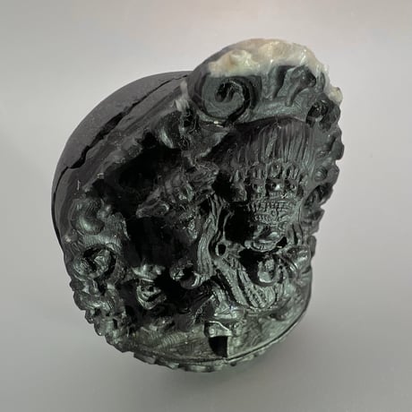 【Himalayan Saligram/Ammonite 】"Kala Bhairava"①/ヒマラヤ サリグラム/アンモナイト "カーラバイラヴァ"