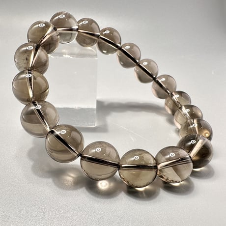 🗻ガウリシャンカール産天然ヒマラヤスモーキークォーツブレスレット①/Gaurishankar Himalayan Smoky Quartz Bracelet