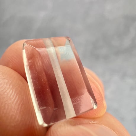【ガウリシャンカール産】天然ヒマラヤスモーキークォーツ"手磨き加工"スクエアビーズ④/Gaurishankar Himalayan Smoky Quartz Square Beads