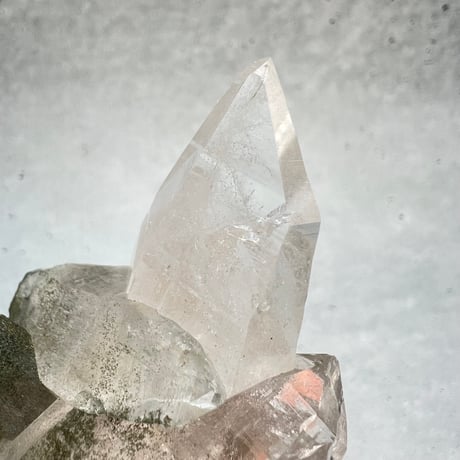 【ガネッシュヒマール産】クローライトイン天然ヒマラヤ水晶クラスター/Ganesh Himal Chlorite in Himalayan Quartz Cluster