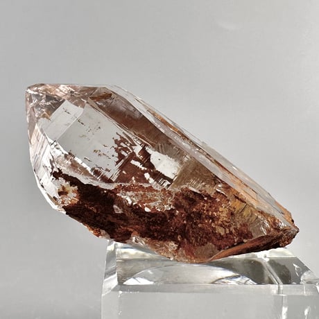【ガネッシュヒマール産】リモナイトイン天然ヒマラヤ水晶 ミニポイント"XX"/Ganesh Himal Limonite in Himalayan Quartz Mini Point