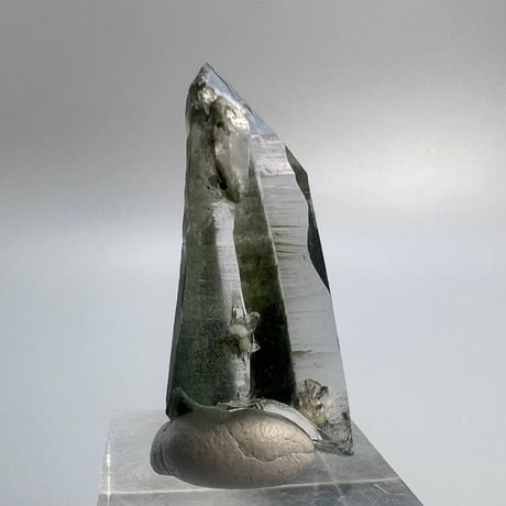 【ガネッシュヒマール産】クローライトイン天然ヒマラヤ水晶ポイント/Ganesh Himal Chlorite in Himalayan Quartz Mini Point