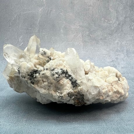 【大特価】ガネッシュヒマール産曹長石&クローライトイン天然ヒマラヤ水晶/Ganesh Himal Feldspar&Chlorite in Himalayan Quartz