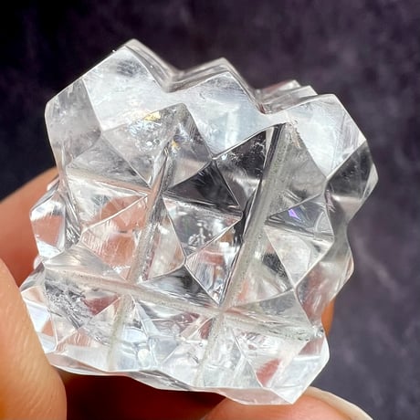 【マニハール産】 天然ヒマラヤ水晶"ピラミッドキューブ"④/Manihar Himalayan Quartz "Pyramid Cube"
