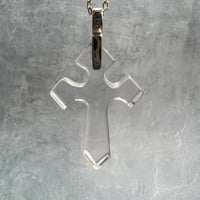 【ガネッシュヒマール産】天然ヒマラヤ水晶クロスペンダントトップ①/Ganesh Himal Himalayan Quartz Cross Pendant Top