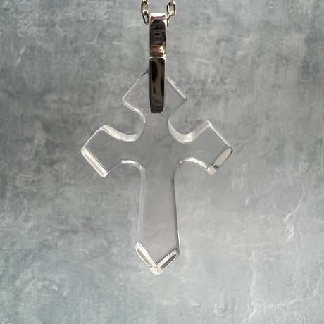 【ガネッシュヒマール産】天然ヒマラヤ水晶クロスペンダントトップ①/Ganesh Himal Himalayan Quartz Cross Pendant Top