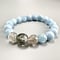 【デザインブレスレット】アクアマリン×ガネッシュヒマール産アクチノライト&クローライトインヒマラヤ水晶/Aquamarine×Ganesh Himal Actinolite&Chlorite
