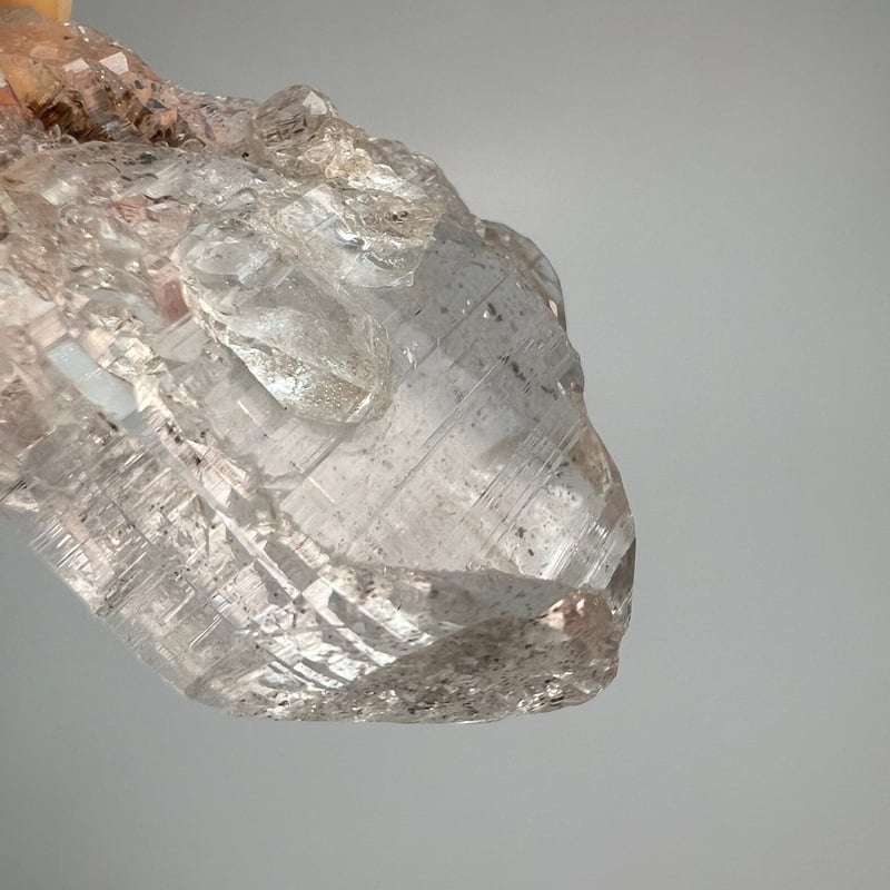 ヒマラヤ水晶 ガネッシュヒマール ルチルクォーツ ＊ マクラメペンダント 36 ガネッシュヒマール産】天然ヒマラヤ水晶クロスペンダントトップ