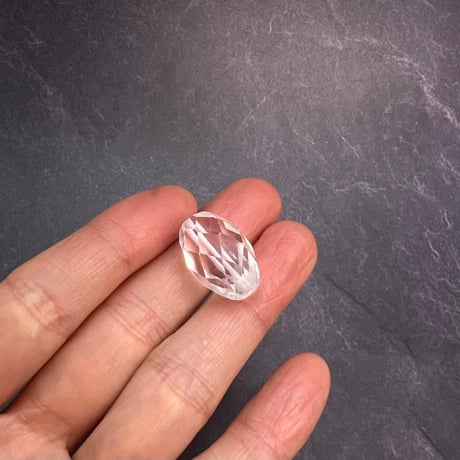 【カイラス産】天然ヒマラヤ水晶多面カットビーズ⑥/Kailash Himalayan Quartz Multi Cut Beads