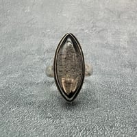 【ガウリシャンカール産】天然ヒマラヤスモーキークォーツ シルバー925デザインリング/GauriShankar Smoky Quartz Silver925 Design Ring